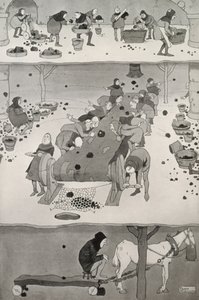 Screening en Plukken, c.1930 door William Heath Robinson